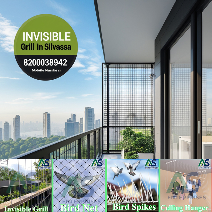 Invisible Grill for Balconies in Valsad | Unobstructed View, Ultra-Strong & Safe | Best Invisible Grill in Valsad | 316-Grade Stainless Steel, Rust-Free & Pet-Safe | Call 7323989825 Now!